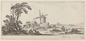 Windmill Gallery: Landscape with Windmill, in or before 1647. Creator: Stefano della Bella