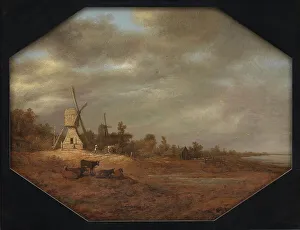 Cuyp Aelbert Prints: Landscape with Windmills, 1638-1642. Creator: Aelbert Cuyp