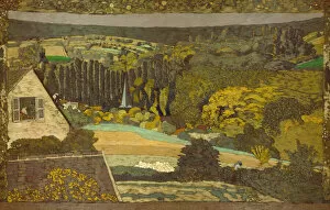 Steeple Collection: Landscape: Window Overlooking the Woods, 1899. Creator: Edouard Vuillard