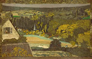 Edouard Jean Vuillard Prints: Landscape: Window Overlooking the Woods, 1899. Creator: Edouard Vuillard