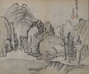 Wang Prints: Landscape after Wu Zhen (1280-1354), from the Mustard Seed Garden Manual of