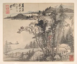 Mei Qing Prints: Landscapes after Ancient Masters, 1693. Creator: Mei Qing
