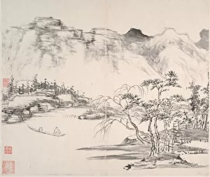 Ink On Paper Gallery: Landscapes, dated 1814. Creator: Yi Bingshou