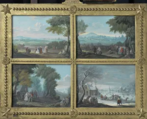 Four Seasons Prints: Four Landscapes, Representing the Four Seasons