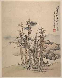 Copse Gallery: Landscapes after Song and Yuan masters, 1642. Creator: Lan Ying