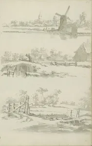 La Thiere Prints: Landscapes with water, c.1780-c.1800. Creator: Bernhard Heinrich Thier