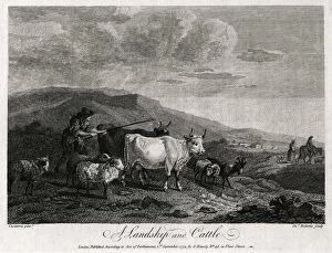 Casanova Collection: A Landskip and Cattle, 1774. Artist: James Roberts