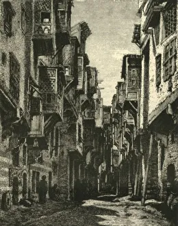 Lane in the Copt Quarter, Cairo, 1890. Creator: Unknown Lane in the Copt Quarter, Cairo, 1890. Creator: Unknown