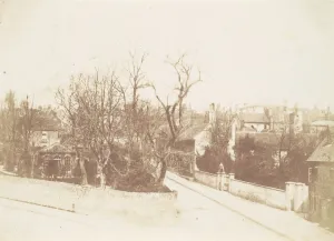 Country Lane Prints: Lane Through A Village, 1850s. Creator: Unknown