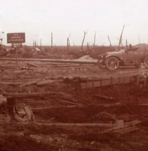 Near Ypres Prints: Langemarck station, Flanders, Belgium, c1914-c1918