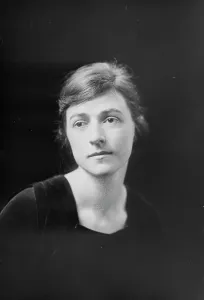 Faraway Look Prints: Langevin, Miss (Brown), portrait photograph, between 1912 and 1914. Creator: Arnold Genthe