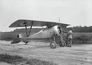 Pioneers Prints: Langley Field, Va. - French Nieuport Plane