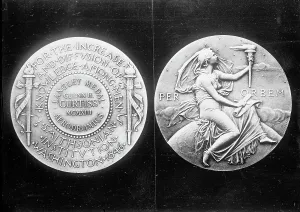 Curtiss Glenn Prints: Langley Medal presented to aviator Glenn Hammond Curtiss
