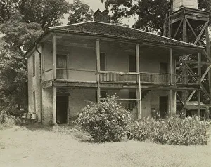 Water Tower Prints: Lansdowne, Natchez, Adams County, Mississippi, 1938. Creator: Frances Benjamin Johnston