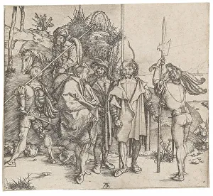 Armor Prints: Five lansquenets and an Oriental on horseback