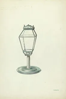Ruth Buker Prints: Lantern, 1935/1942. Creator: Ruth Buker
