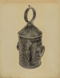 Krieger Bernard Prints: Lantern, c. 1937. Creator: Bernard Krieger