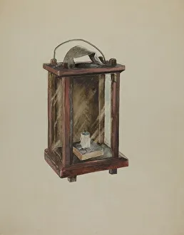 Atkinson Ralph Prints: Lantern, c. 1937. Creator: Ralph Atkinson