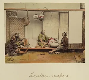 Engawa Prints: Lantern makers, about 1873-1883. Creator: Shinichi Suzuki I
