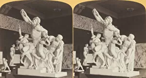 Sculptures Gallery: Laokoon and his sons attacked by Serpents; Art Institute, 1887/93. Creator: Henry Hamilton Bennett