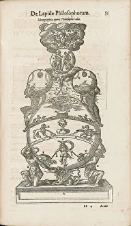 De lapide philosophorum: Philosopher's Stone. From Alchymia by Andreas Libavius, 1606. Creator: Keller, Georg (1568-1634/40)