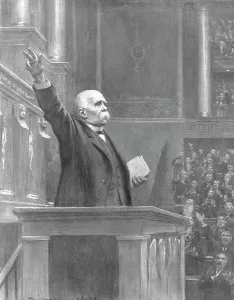Applauding Prints: L'Apotheose du Droit; M. Clemenceau a la tribune de la Chambre