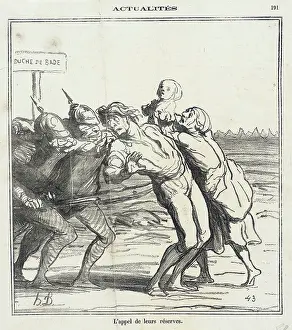 Draft Prints: L'Appel de leurs reserves, 1870