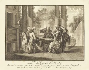 Eisen Charles Dominique Joseph Prints: L'apres-midi. Creators: Joseph de Longueil, Charles Eisen