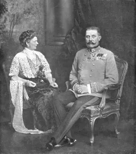 Archduke Prints: L'Archiduc Francois-Ferdinand et la Duchesse de Hohenberg, 28 juin 1914 Creator: Kovel