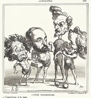 Preparation Prints: L'Arene Parlementaire, 1870