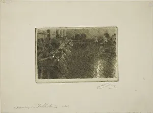 Brewery Prints: The Large Brewery, 1890. Creator: Anders Leonard Zorn