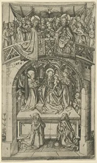 Meister Es Prints: The Large Einsiedeln Madonna, 1466. Creator: Master ES