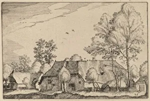 Nicolas Joannis Visscher Ii Prints: Large Farm, published 1612. Creator: Claes Jansz Visscher