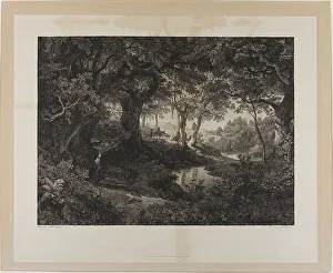 Schirmer Johann Wilhelm Prints: The Large Italian Landscape, 1841. Creator: Johann Wilhelm Schirmer