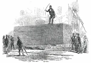 Businessmen Prints: Large Log of Honduras Mahogany, sold at Birkenhead, 1850. Creator: Unknown