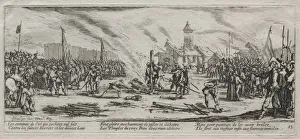 1592 1635 Prints: The Large Miseries of War: Burning at the Stake