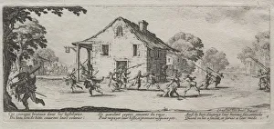 1592 1635 Prints: The Large Miseries of War: Marauding, 1633. Creator: Jacques Callot (French, 1592-1635)