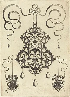 Mignot Daniel Prints: Large Pendant, Lower Left and Right Two Bunches of Grass