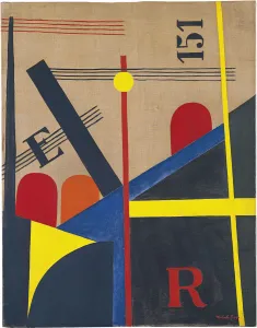 Moholy Nagy Prints: Large Railway Painting, 1920. Artist: Moholy-Nagy, Laszlo (1895-1946)