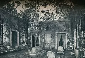 Charles Iii Gallery: Large salon with porcelain ceiling, Royal Palace, Madrid, c1927