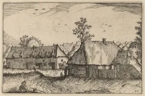 Nicolas Joannis Visscher Ii Prints: Large Sheds, published 1612. Creator: Claes Jansz Visscher