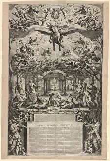 The Large Thesis, 1625. Creator: Jacques Callot (French, 1592-1635)