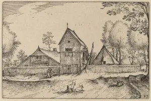 Large Walled Farm. Creator: Claes Jansz Visscher