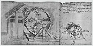 A Large Wheel Which Is Resolved and Fires Four Crossbows in Succession, c1480, (1945) A Large Wheel Which Is Resolved and Fires Four Crossbows in Succession, c1480, (1945)