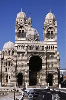 Byzantine Gallery: Largest cathedral of the city of Marseille Nouvelle Major, 19th century, Byzantine Roman style