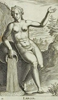 Flowing Prints: Largia, 1587. Creator: Philip Galle