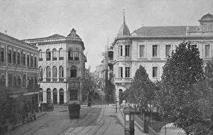 Accommodation Gallery: Largo S. Bento, 1895. Artists: Wilhelm Gaensly, Rudolf Friedrich Fra