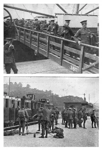 Disembarkation Prints: L'Armee Britannique; L'Angleterre met d'a bord en ligne trois divisions