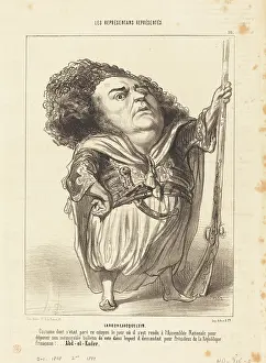 Firearm Prints: Larochejacquelein, 1849. Creator: Honore Daumier