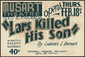 Lars Killed His Son, Los Angeles, 1937. Creator: Unknown